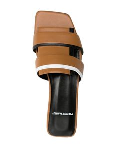 Pierre Hardy Shoes, Sandals Brown, Pierre Hardy, Brown Leather Sandals, Strap Design, Curator Style, Leather Sandals, Calf Leather, Open Toe