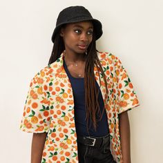 Discover the Ultimate Summer Wardrobe Essential: The All-Over Print Collared Unisex Button-Down Shirt! 🌟 👕 **Ultra-Comfortable & Stylish Dive into summer with flair in our All-Over Print Collared Unisex Button-Down Shirt. Designed to impress and built for comfort, this shirt is your perfect companion for every summer adventure. With a blend of 65% recycled polyester and 35% polyester, it offers a sustainable choice without compromising on style. 🌞 **Beat the Heat Say goodbye to discomfort on Casual Floral Print Camp Shirt, Orange Collared Tops For Summer, Casual Orange Shirt For Summer, Retro Summer Vacation Short Sleeve Shirt, Summer Orange Shirt Relaxed Fit, Summer Orange Shirt With Relaxed Fit, Relaxed Fit Orange Shirt For Summer, Casual Printed Hawaiian Shirt With Relaxed Fit, Retro Short Sleeve Beach Shirt For Summer