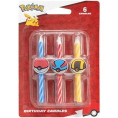 pokemon birthday candles are in the package