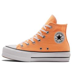 (WMNS) Converse All Star Lift 'orange' A03052C Cute Orange Shoes, Orange Sneakers For Streetwear In Summer, Orange Sneakers For Summer Streetwear, Trendy Orange Sneakers For Spring, Orange Sports Sneakers For Summer, Orange Sneakers For Summer Sports, Orange Sneakers For Sports, Orange Sneakers For Sports In Summer, Converse Orange Sneakers With Round Toe