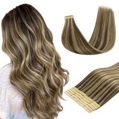 PRICES MAY VARY. 【Remy Human High Quality Hair--Long-Lasting and Reusable】--100% remy human hair extensions. Thick & full ends, natural silky appearance and soft touch, shiny, no tangles, no shedding. Hair can be washed, straighten, curled, etc. Hair extension is the same as our own hair, it needs careful care to make it last 4 months or more. Details of cleaning and maintenance please refer to the product page and instructions. 【20pcs Hair Extensions Specification & Recommended Usage】--1.5 inch width, 20 pcs per pack, 10-26 inches are available. 10”--30g/pack, 12”--40g/pack, 14-24”--50g/pack, 26”--60g/pack. We recomend 1 pack for highlight hair, 2-3 pack for increase volume hair, 4-5 pack for full head. 【Transparent Invisible Tape--Durable & Replaceable】-- Adhesive double-sided tape of up 16 Inch Hair Extensions, Chocolate Brown Highlights, Hair Extensions Straight, Highlight Hair, Caramel Blonde, Natural Hair Extensions, Long Hair Extensions, Real Human Hair Extensions, Hair Tape