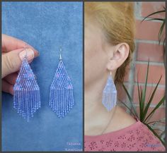 These handmade unique earrings with abstract floral print are made of high-quality Czech beads and strong synthetic thread. I use my author's scheme . They are elegant, fashionable, and highly versatile, suitable for everyday wear. Color:blue,light blue,pink. I beg you not to copy my authoring 100% hand made with love! Measurements: Length-9 cm (with schwenze) , Width -3 cm Materials: Silver plated ear hooks Czech glass beads Nylon Thread Summer Blue Chandelier Earrings Gift, Summer Gift Blue Chandelier Earrings, Handmade Light Blue Beaded Earrings For Gift, Handmade Chandelier Earrings As Summer Gift, Handmade Summer Chandelier Earrings As Gift, Chandelier Boho, Beaded Earrings Native, Lily Painting, Unique Chandeliers