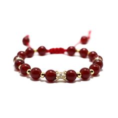 PRICES MAY VARY. Natural: This red agate bracelet is handcrafted from high-quality authentic natural gemstone beads with hand-woven adjustable cord, odorless, lead-free, nickel-free and durable Healing Gemstone: Red agate is considered auspicious and can bring good luck to the wearer, and can help you accumulate wealth quickly. Size and Packaging: Beads are approximately 8mm in diameter, the bracelet has an adjustable inner diameter of 7 to 9.5 inches and is packaged in a high-end 3D levitating Beads Bracelets, Crystal Healing Bracelets, Gift Box Packaging, Chakra Bracelet, Agate Bracelet, Red Agate, Bracelets For Women, Crystal Bracelet, Gemstone Bracelets