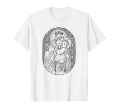 PRICES MAY VARY. Lightweight, Classic fit, Double-needle sleeve and bottom hem Our Lady Of Mount Carmel, Mount Carmel, Catholic Books, Our Lady, Fashion Brands, Branded T Shirts, Shirt Shop, Top Styles, Fashion Branding