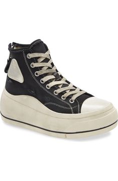 R13 Platform High Top Sneaker (Women) | Nordstrom Canvas Platform High-top Sneakers For Streetwear, Canvas High-top Platform Sneakers For Streetwear, High-top Canvas Platform Sneakers, Mid-top Canvas Platform Sneakers, High-top Canvas Platform Sneakers For Streetwear, Urban High-top Canvas Platform Sneakers, Edgy High-top Sneakers With Contrast Sole, Edgy High-top Sneakers With Vulcanized Sole, Canvas Platform Sneakers With Boost Midsole For Streetwear