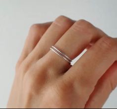 Dainty 925 Sterling Silver Ring, Minimalist Silver Ring, Women Ring, Handmade Silver Ring, Statement Ring, Gift For Her, Indian Jewelry Welcome in My Shop Description Metal :- 925 Sterling Silver Style :- Band ############################################################################################################################################ Benefits Of Silver Ring Healing Properties: Silver helps strengthen the immune system, reduces inflammation, and promotes circulation. A silver ring has immense power to strengthen the moon - it helps treat your cough, cold, arthritis and all your joint related problems. ####################################################################################################################### Occasion : Birthday Events, Lovely Valentine's Day Gift, Minimalist Double Band Stackable Rings As Gift, Silver Dainty Double Band Stackable Rings, Silver Double Band Stackable Dainty Rings, Minimalist Nickel-free Open Band Midi Rings, Minimalist Sterling Silver Double Band Midi Rings, Simple Sterling Silver Stackable Open Band Rings, Simple Sterling Silver Stackable Rings With Open Band, Minimalist Silver Double Band Midi Rings, Sterling Silver Double Band Rings For Everyday