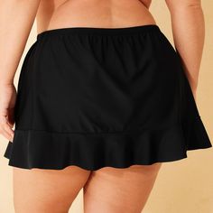 Finish off your swim-ready look with the stunning Ruffle Swim Skirt from Shade & Shore™. This mid-rise swim skirt is made from soft and stretchy fabric with built-in briefs to help keep you comfortable, whether you're diving or relaxing in the sun. Providing full coverage, this pull-on swim skirt features a ruffled hem for a boost of style. Shade & Shore™: Made for the sun & fit for fun. Black Moisture-wicking Swim Skirt For Workout, Black Mini Swim Skirt With Built-in Shorts, Fitted Black Moisture-wicking Swim Skirt, Black Swim Skirt With Built-in Shorts And 4-way Stretch, Solid Nylon Swim Skirt, Short Length, Shipt Shopper, Swim Skirt, Cheeky Bikinis, Swim Suit Bottoms