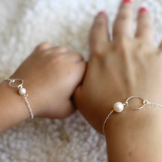 Mother Daughter Bracelet Set Eternity by anatoliantaledesign, $44.00 Mother Daughter Bracelet Set, Daughter Bracelet, Eternity Bracelet, Mother Daughter Jewelry, Mother Daughter Bracelets, Mother Daughter Gifts, Daughter Jewelry, Circle Bracelet