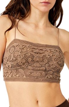 Free People Intimately FP Lace Bralette | Nordstrom Lace Bralette, Long A Line, Square Neck, Smocking, Bralette, Looks Great, Free People, Twist, Nordstrom