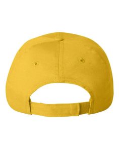 Econ Cap - YELLOW - ADJUSTABLE | Valucap V Econ Cap in Yellow Size Adjustable | Cotton Adjustable Yellow Hat, Yellow Cotton Trucker Hat, Yellow Curved Brim Baseball Cap For Sports, Yellow Flat Bill Hat For Sports Events, Adjustable Yellow Sports Hat, Yellow Curved Brim Sports Hat, Yellow Snapback Sports Hat, Yellow Flat Bill Hat, One Size Fits Most, Yellow Sports Hat With Curved Brim