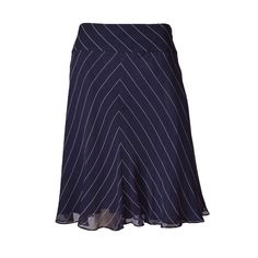 Lauren By Ralph Lauren Pin Striped Skirt In Navy And White. Three Buttons On The Left Hip, As Shown. This Is Brand New With Tags. This Is In Great Condition And Does Not Have Any Holes Or Piling! 100% Silk Lining. 100% Polyester. Smoke Free Home! Elegant Striped Relaxed Skirt, Elegant Striped Mini Skirt For Spring, Striped Relaxed Knee-length Skirt, Striped Knee-length Relaxed Skirt, Striped Fitted Flared Skirt, Chic Striped Flowy Skirt, Chic Striped Skirt, Pinstripe Skirt, Layered Ruffle Skirt