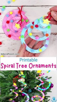 an ornament that is made out of paper and some other crafting supplies