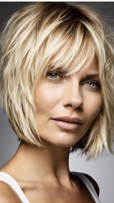 15 Trending MOM Cut (Ultimate Guide) – Stylish Hair Ideas Short Hairstyles For Thinning Hair Over 60, Fine Thick Hair Styles, Choppy Bob Straight Hair, Thick Layered Hair Medium, Mom Cut Fine Hair, Mom Cut Thick Hair, Choppy Bobs For Fine Hair, Choppy Bob Hairstyles For Thick Hair, Med Shag Hairstyles