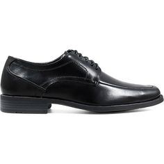 The Calhoun men's dress shoes from Stacy Adams is the base for your next great business look: built from the ground up to be comfortable, stylish, and professional.Closure Type: Lace-UpUpper/Outer Base Material: 100% SyntheticShoe Lining Material: SyntheticSole Material Content: 100% Synthetic Rubber BlendToe Type: Cap ToeCare: Wipe CleanHeel Style: Flat HeelCountry of Origin: Imported Black Round Toe Oxfords For Business Meetings, Black Wingtip Leather Shoes For Business, Black Wingtip Leather Shoes For Business Meetings, Black Leather Sole Dress Shoes For Business Meetings, Black Dress Shoes With Leather Sole For Business Meetings, Oxford Moc Toe Dress Shoes For Business Casual, Moc Toe Oxford Dress Shoes For Business Casual, Black Leather Oxfords For Business Meetings, Business Dress Shoes With Round Toe In Synthetic