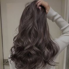 Ash Brown Black Hair, Ash Dark Brown Balayage, Curly Ash Brown Hair, Muted Hair Color, Ash Brown Curly Hair, Deep Ash Brown Hair, Ash Black Hair