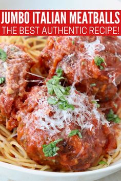 the best italian meatballs recipe is made with fresh tomato sauce and parmesan cheese