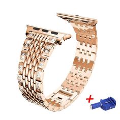 Apple Watch Bling Women Band, Shiny Diamond Crystal Bracelet Strap Premium Steel Wristband For iWatch 38mm 40mm 41mm 42mm 44mm 45mm Series 7 6 5 4 Watchband The New Apple Watch Series 7 is compatible with all existing bands.Size 38/40mm will fit the new 41mm Apple watch, For the 45mm choose sizes 42/44mm. This cool watch band is available in all Apple watch face sizes 38mm, 40mm, 41mm, 42mm, 44mm, 45mm. The actual band fits wrist sizes up to 6.2" - 10.3" with removable links so you can adjust it New Apple Watch Bands, Apple Watch Bands Fashion, Apple Watch Wristbands, New Apple Watch, Apple Watch Case, Apple Watch Faces, Apple Watch 38mm, Metal Straps, Women Diamond