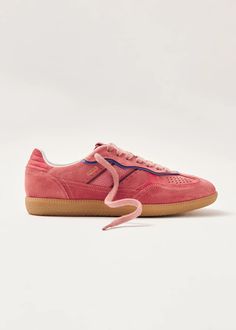 Tb.490 Rife Pink Leather Sneakers | ALOHAS Pink Suede Sneakers For Sports, Pink Suede Sneakers With Gum Sole, Pink Suede Low-top Sneakers, Pink Suede Lace-up Sneakers, Best Lifestyle, European Shoes, Dressing Style, Vegan Boots, Sustainable Leather