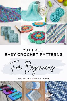 crochet patterns for beginners with text overlay