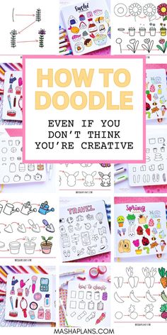 how to doodle even if you don't think you're creative with these free printables