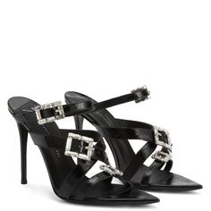 INTRIIGO ORELY Mule Silhouette, Great Neck New York, Black And Silver Heels, Mule Heel, Giuseppe Zanotti Heels, Fashion High Heels, Heels Black, Sneaker Heels, Pretty Shoes