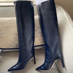 $1495 Jimmy Choo Mavis 85 Blue Navy Croc Embossed Leather 36.5 Nwb. Brand New With Box And Dust Bag. Style Mavis 85. Heels 8.5 Cm Blue Navy Croc Embossed Leather Made In Italy. Price Firm Elegant Blue Formal Boots, Elegant Blue Boots For Formal Occasions, Blue Leather Heeled Boots With Snip Toe, Elegant Blue Almond Toe Boots, Elegant Blue Formal Heeled Boots, Elegant Blue Heeled Boots For Formal Occasions, Formal Blue Pointed Toe Boots, Chic Blue Formal Boots, Elegant Blue Heeled Boots For Evening