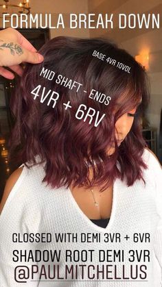 Hair Color Ideas For 30 Year Olds, Summer Red Hair Color For Brunettes, Redken Burgundy Hair Color Formula, Makeup With Burgundy Hair, Burgundy Hair With Shadow Root, Trendy Fall Hair Color 2022 Short Hair, Deep Red Hair Color Short, Cherry Dr Pepper Hair Color, Brunette Summer Hair 2023 Short