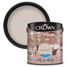 crown chalks and ceilings paint in an open can