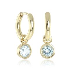 Since 1861, Gump's has been a destination for jewelry that is distinctive and timeless. To ensure each piece is created to our exacting standards, our expert in-house jewelry team oversees every step of the production process. The result is a statement of pure elegance. Aquamarine, 0.90ctw. 14-karat yellow gold. Pierced only. 3/4" long. Droplet Earrings, Signature Jewelry, Gold Hoop, Gold Hoop Earrings, Heart Earrings, Aquamarine, Bracelet Watch, Hoop Earrings, Take That