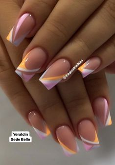 Pin by Lauren on uñas in 2022 | Wave nails, Short acrylic nails designs, Swag nails Summer Nail Ideas Acrylic French Tip, Wave Nails, Work Nails, Her Nails, Pretty Nail Art Designs, Short Square Acrylic Nails, White Nail, Acrylic Nails Coffin Short, Short Acrylic Nails Designs