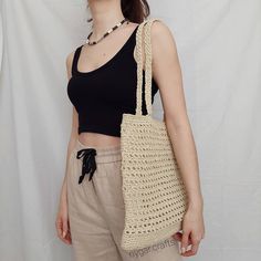 Tote Bag Women, Crochet Bag Women, Natural Raffia Bag, Crochet Handmade Bag, Shoulder Summer Beach Bag, Paper Bag, Boho Bag, Gift for Her %100 handmade Color is 45 in first picture Please do not forget to tell me the color you want Used paper yarn Minimal, bohemian and trendy style crochet bag. Size: 30cm x 33cm Material: Paper yarn and inside cotton fabric and clips Please contact me for more details. You can order in any color Handmade in Turkey. You can follow me on instagram for more inspiration and information, https://www.instagram.com/nygar.crafts/ Beach Season Cream Crochet Shoulder Bag, Handwoven Cream Crochet Bag, Rectangular, Cream Woven Crochet Shoulder Bag, Handwoven Cream Crochet Bag Rectangular Shape, Cream Rectangular Handwoven Crochet Bag, Rectangular Handwoven Cream Crochet Bag, Rectangular Straw Bag With Macrame For Travel, Cream Straw Crochet Tote Bag, Cream Crochet Tote Bag For Beach Season