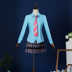 Includes: Shirt, jacket, skirt, tie.
 
Material: Feminine, uniform and so on.
 
Size: Female XS-XXL School Uniform Sets With Long Sleeves, Fitted Anime School Costume, Anime Cosplay Costume With Long Sleeves, Fitted Long Sleeve Anime Cosplay Costume, Blue Long Sleeve Cosplay Costume For Events, Fitted Long Sleeve Cosplay Costume For Events, Formal Fitted Uniform With Long Sleeves, Formal Fitted Long Sleeve Uniform, Blue Long Sleeve Cosplay Costume For Costume Party