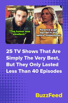 the tv shows that are simply the very best, but they only tasted less than 40 episodes