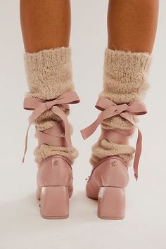 Delia Wrap Ballet Heels Ballet Slipper Heels, Circus Ny Ballet Flats, Ballet Core Shoes, Ballet Core Fashion, Miu Miu Ballet Heels, Ballet Heels Outfit, Ballet Flats With Socks, Cute Stuff To Buy, Creme Heels