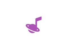 the logo for an electronic device with a musical note on it's headband