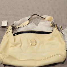 Coach Shoulder Bag Cream Coach Shoulder Bag With Zipper Closure, Coach Cream Shoulder Bag With Zipper Closure, Coach Hobo Bag With Zipper Closure For Shopping, Coach Hobo Bag With Zipper For Everyday Use, Coach Shoulder Bag With Zipper For Errands, Couch Purses, Vintage Couch, Vintage Coach Bags, Bags Coach