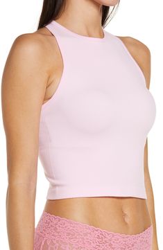 Lounge or layer in this oh so versatile ribbed crop top that looks (and feels) great wherever you go. 17" length (size Medium/Large) Crewneck Sleeveless Racerback 92% nylon, 8% spandex Machine wash, dry flat Imported Lingerie Ribbed Crop Top, Feeling Great, That Look, Free People, Crop Top, Lounge, Nordstrom, Lingerie, Spandex