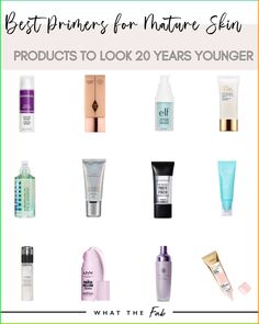 Best primers for mature skin to look 20 years younger Best Makeup Products Over 40, Drugstore Primer For Dry Skin, Best Primer For All Skin Types, Face Primer Best, Primers For Combination Skin, Make Up Primer Best, Silicone Primer Drugstore, Best Drugstore Primer For Oily Skin, Best Drugstore Primer For Dry Skin