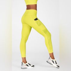 Fabletics Define Powerhold High-Waisted Leggings. Never Worn. Yellow Compression Activewear For Sports, Yellow Stretch Go-dry Activewear, Functional Stretch Yellow Activewear, Yellow Stretch Activewear With Go-dry, Functional Yellow Stretch Activewear, Yellow Functional Activewear For Gym, Functional Yellow Activewear For Training, Yellow Functional Activewear For Training, Functional Yellow Training Activewear