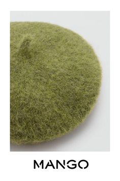 Wool mix fabric, Beret-style, Unclosed Beret Style, Green Mango, Mango Outlet, Beret Hat, Mixing Fabrics, Caps For Women, Hats For Women, Singapore, Mango