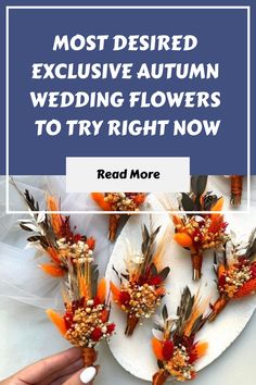 the words most desired exclusively autumn wedding flowers to try right now