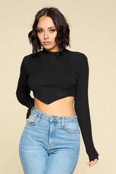 Trendy Fall Cropped Sweater, Cropped Tops For Fall Parties, Fitted Winter Crop Top, Cropped Fall Party Tops, Stretch Cropped Winter Tops, Stretch Cropped Top For Winter, Fall Party Cropped Tops, Winter Cropped Stretch Tops, Chic Fitted Turtleneck Cropped Sweater