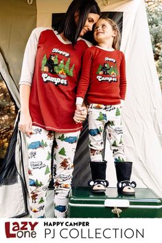 Our matching family pajama Happy Camper collection has all of the perfect PJs and accessories for a great family camp out. Let us help make this summer's camping trip the best one yet! Glamping Ideas, Family Matching Pajamas, Matching Pajama, Red Pajamas, Matching Socks, Cabin Vacation, Family Camping Trip, Mens Pajamas Set, Matching Family Pajamas