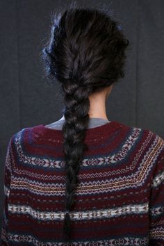 Messy Braids, Long Black Hair, Hair Envy, 가을 패션, Long Black, Braid Styles, Dark Hair