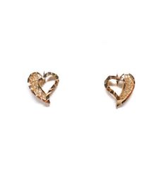 "The past will always return in the fashion world and this piece is back for round two! In the 1920's ladies of class wore the most opulent dresses with jewelry to match. As the years continued, jewelry makers tailored pieces to fashion and trends which resulted in affordability for style. Presenting these Beautiful Vintage 14k Gold Filigree Diamond Cut Heart Pierced Earrings Featuring Delicate Patterned Designs. Approximate Size: 1/2\" and 1.0 Gram Total Weight. Don't forget to LIKE ☑️ us on Fa 14k Gold Diamond Cut Heart Earrings, Gold Earrings For Valentine's Day Formal Occasion, Gold Earrings For Valentine's Day Formal, Formal Gold Earrings For Valentine's Day, Vintage Double Heart Earrings For Anniversary, Gold Double Heart Earrings For Formal Occasions, Elegant Gold Heart Earrings For Evening, Classic Gold Heart Earrings For Formal Occasions, Elegant Heart Earrings For Valentine's Day Evening