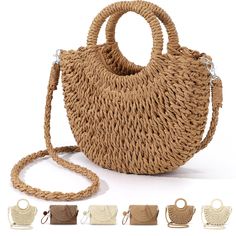 PRICES MAY VARY. 【Summer straw bag】 - This women's straw clutch is made of high quality natural straw and lined with polyester fiber. This straw purse with a small pocket design inside for easy storage. 【Handmade straw purse】 - Our crossbody woven purse is handmade and measures about 10.5 inches high x 2 inches wide x 10.5 inches high; removable long shoulder strap drops about, can be use as a crossbodybag or shoulder handbag or clutch purses 【Unique & chic design】- This woven straw tote bag for Beige Straw Beach Bag For Day Out, Spring Handheld Straw Beach Bag, Beige Straw Crochet Bag For Day Out, Beige Braided Bags For Day Out, Eco-friendly Handheld Shoulder Bag For Summer, Trendy Beige Braided Straw Bag, Handheld Natural Straw Bag For Day Out, Summer Day Out Rectangular Straw Bag, Natural Handheld Straw Bag For Day Out