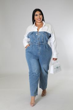 Cotton Jumpsuits And Rompers With Buttons For Fall, Long Sleeve Denim Jumpsuit With Buttons For Work, Long Sleeve Cotton Overalls With Buttons, Cotton Overalls With Sleeves And Buttons, Fall Cotton Denim Jumpsuit, Fall Overalls With Buttons, Fall Denim Jumpsuit With Long Sleeves And Buttons, Spring Long Sleeve Jumpsuits And Rompers With Buttons, Fall Long Sleeve Denim Jumpsuit With Buttons