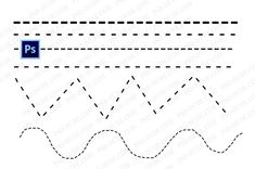 an image of a wave with the letter p in it's center and two lines that are parallel to each other