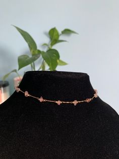 **PLEASE PLACE HOLIDAY ORDERS BEFORE DEC 14 7PM EST!! SHOP BREAK: ORDERS MADE AFTER DEC 15 WILL NOT BE DISPATCHED UNTIL JAN 2 ** THANK YOU ♥ a stunning crystal choker made of amethyst crystals or rose quartz crystals adorned with a gold-plated chain and gold findings  each choker will come with a 2 inch extension chain this choker is a delicate and dainty piece that looks absolutely beautiful in the sunlight.  each stone has a slightly different color and an irregular shape, lending to its imper Crystal Choker Necklace With Delicate Chain For Gifts, Crystal Choker Necklace For Gift, Adjustable Delicate Crystal Necklace, Delicate Adjustable Crystal Necklace With Delicate Chain, Adjustable Delicate Crystal Necklace With Delicate Chain, Dainty Crystal Necklace With Adjustable Chain For Healing, Delicate Chain Crystal Choker Necklace For Gift, Gold Spiritual Crystal Choker Necklace, Delicate Crystal Choker Necklace As Gift