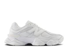 9060 'Triple White' - New Balance - U9060NRJ - white | Flight Club New Balance Triple White, New Balance Shoes White, All White New Balance, White New Balance Shoes, New Balance 9060, Back To School Fits, School Fit, Flight Club, Shoe Inspo